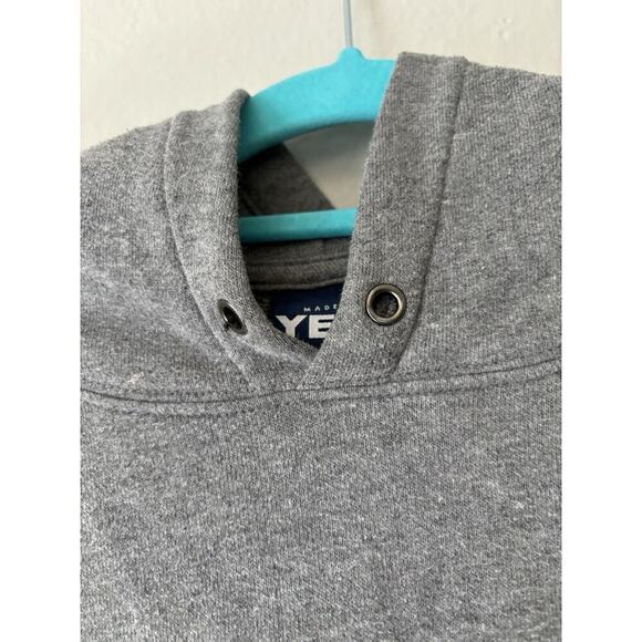 YETI Cooler Brand Hoodie Hooded Pullover Front Pocket Sweatshirt Gray ADULT M - Picture 4 of 8